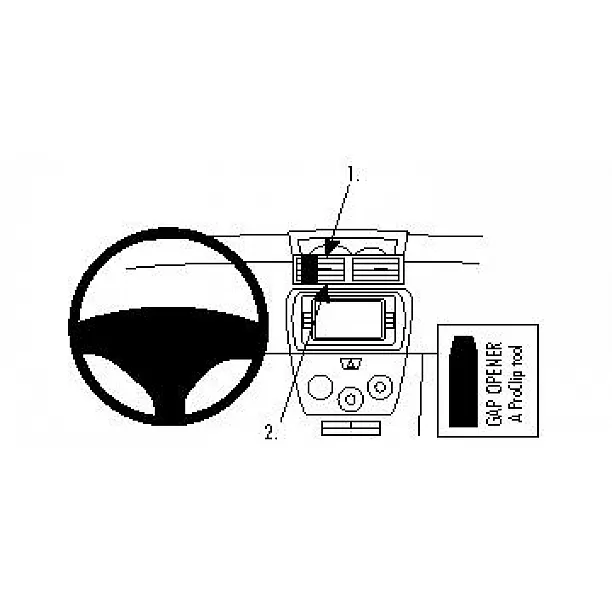 Houder - Brodit ProClip - Daihatsu Materia 2007-2013 Center mount Houder - Brodit ProClip - Daihatsu Materia 2007-2013 Center mount