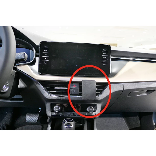 Houder - Brodit Proclip Skoda Kamiq 2020-> Center mount
