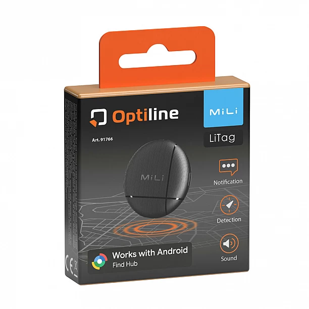 Optiline tag, object zoeker, werkt met de Find Hub-app van Google (Android)