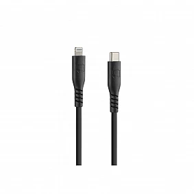 Optiline siliconen laad en synchronisatiekabel USB C -> Apple 8pin - 60cm  met verstevigde hals