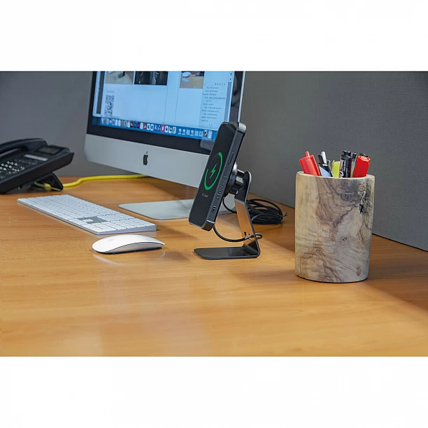 Optiline telefoonhouder voor thuis of op kantoor met draadloos laden 15W max, MagSafe Optiline telefoonhouder voor thuis of op kantoor met draadloos laden 15W max, MagSafe