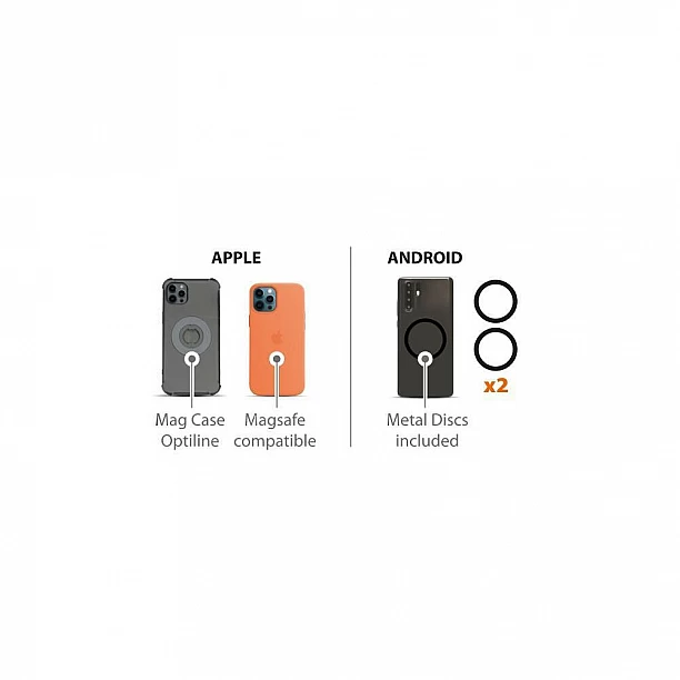 Optiline 3 in 1 magnetische draadloze oplader, 1mtr USB C - USB C meegeleverd Optiline 3 in 1 magnetische draadloze oplader, 1mtr USB C - USB C meegeleverd