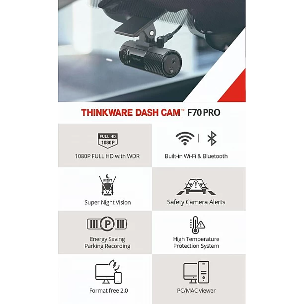 Thinkware F70 Pro_1CH_32GB_Hardwire