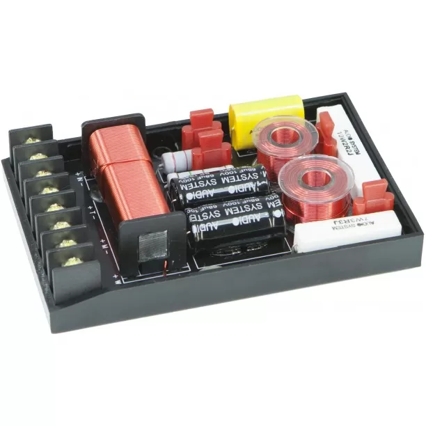 AUDIO SYSTEM 3-WEG Crossover met 12-voudige akoestische aanpassing