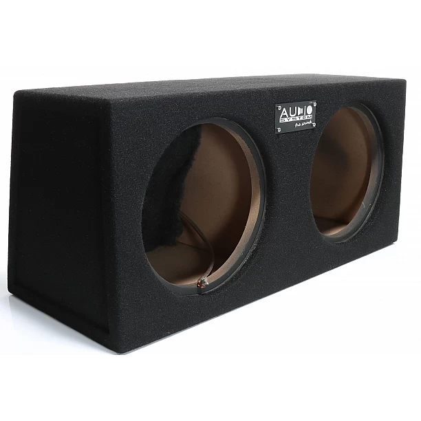 AUDIO SYSTEM Lege behuizing. Gesloten behuizing met 2x23 liter voor 25 cm bas