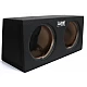 AUDIO SYSTEM Lege behuizing. Gesloten behuizing met 2x23 liter voor 25 cm bas