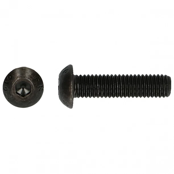 Schroef zwart M4 x 10mm, 6kant inbus, 100stuks Schroef zwart M4 x 10mm, 6kant inbus, 100stuks