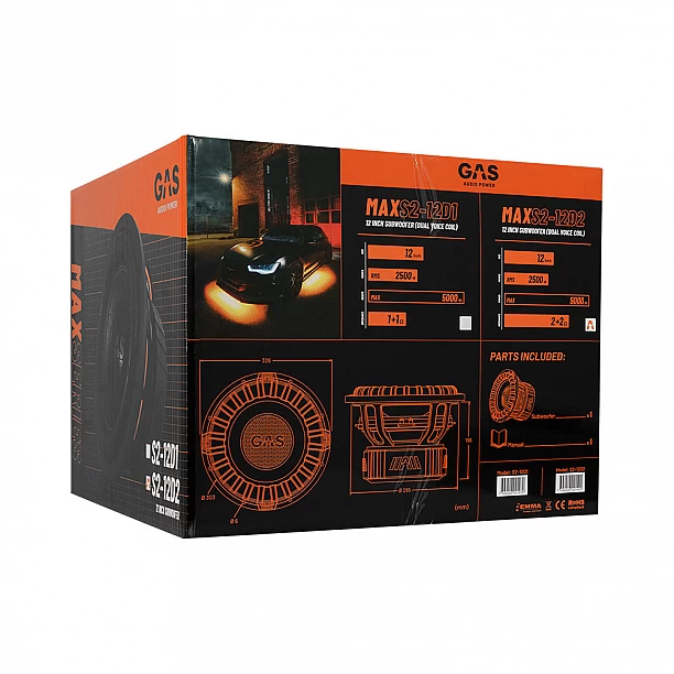 GAS MAX Level 2 Subwoofer 12