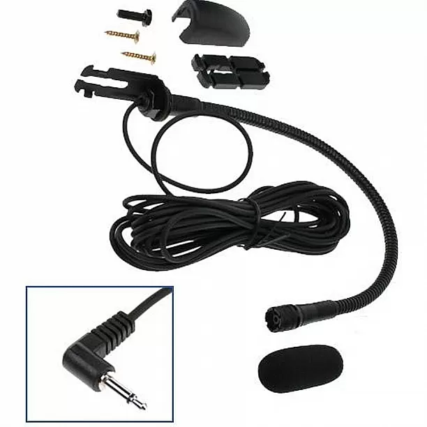 Zwanenhals Microfoon passief 3,5mm o.a.CK3100 / CK3300 / CK3500, Sony Ericsson, TomTom GO, JVC KD-BT