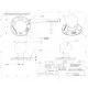 RAM 3.68 inch diameter ronde basis met 2.25 Inch bal