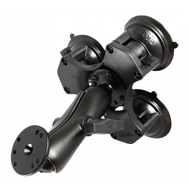 RAM® Twist-Lock™ Drievoudige Zuignapbevestiging met Ronde Plaat