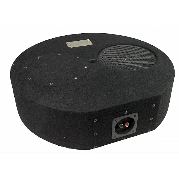 R-SERIE EVO SUBFRAME Ronde basreflexbehuizing van 15 liter met R 08 FLAT EVO R-SERIE EVO SUBFRAME Ronde basreflexbehuizing van 15 liter met R 08 FLAT EVO