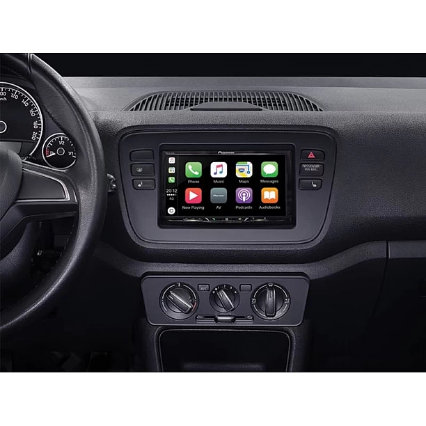 2-DIN Paneel Volkswagen up! / Seat Mii / Skoda Citigo 2011-2016 Kleur: Piano zwart 2-DIN Paneel Volkswagen up! / Seat Mii / Skoda Citigo 2011-2016 Kleur: Piano zwart