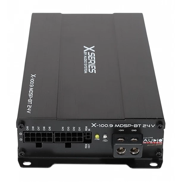 X-SERIE 9-kanaals versterker met 13-kanaals DSP en BT 24 Volt X-SERIE 9-kanaals versterker met 13-kanaals DSP en BT 24 Volt