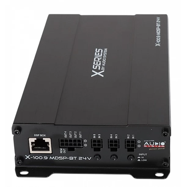 X-SERIE 9-kanaals versterker met 13-kanaals DSP en BT 24 Volt X-SERIE 9-kanaals versterker met 13-kanaals DSP en BT 24 Volt