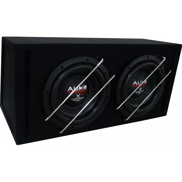 X--ion-Serie LONG STROKE Boom Box Subwoofer 2x 30 liter open box met 2x X10, 2x 1000/600 Watt X--ion-Serie LONG STROKE Boom Box Subwoofer 2x 30 liter open box met 2x X10, 2x 1000/600 Watt