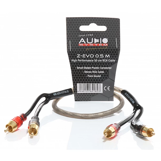AUDIO SYSTEM HIGH-PERFORMANCE RCA-KABEL 500mm OFC cinch-kabel