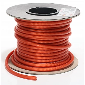 AUDIO SYSTEM HIGH-Performance 16mm² power Kabel Per rol van 25 meter Rood