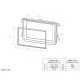 2-DIN Paneel Alfa Romeo 159/ Brera/ Spider Kleur: Zwart