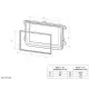 2-DIN Paneel Mazda 5 (CR) 2005-2010 - Kleur: zilver (METRA)