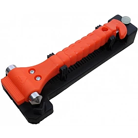 Veiligheidshamer, noodhamer, inclusief houder voor bevestiging in uw auto