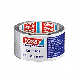 TESA Basic Duct Tape L.25mtr x B. 50mm Zilver (Per 6 Stuks) OP = OP!!