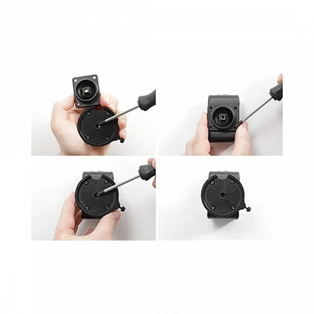 Brodit houder - Brodit houder/swivel met MagSafe Charger-zwart iPhone 12-17