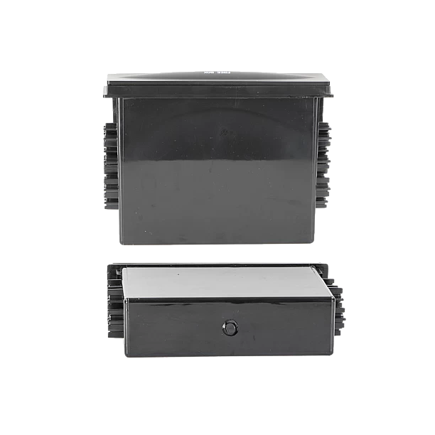 Opbergvak voor 2-DIN frontpanelen, lade om vast te schroeven