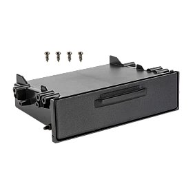 Opbergvak voor 2-DIN dashboardpanelen met schroefbevestiging