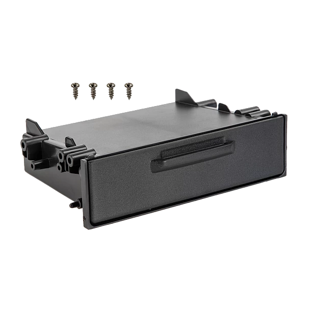 Opbergvak voor 2-DIN dashboardpanelen met schroefbevestiging