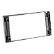 2-DIN Paneel Ford Ford Focus/ Fiesta/ C-Max/ Fusion/ Galaxy/ S-Max/ Transit/ Kuga Kleur: Zwart