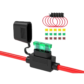 Recoil ATC/ ATO zekering houder met kapje 10AWG, 5x incl. 5x 20A & 5x 30A & 5x 40A zekering