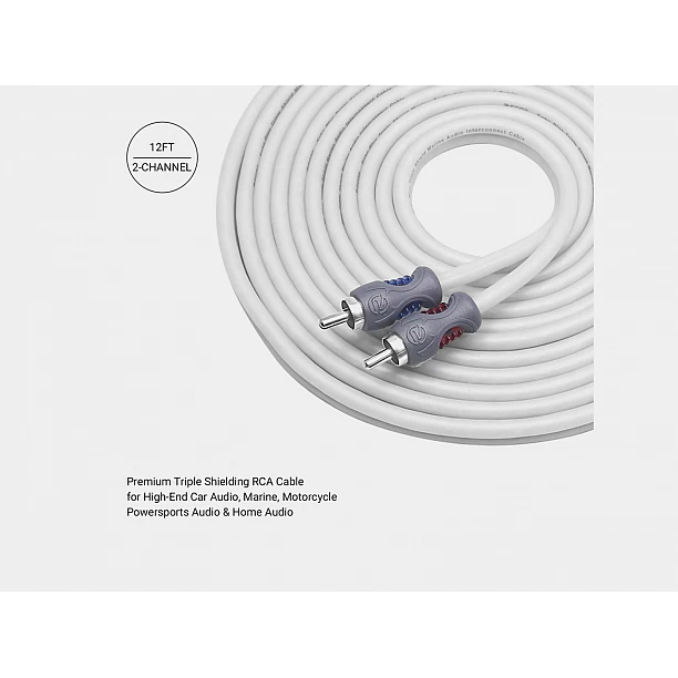 Recoil Marine OFC RCA Cinch Cable 2-Channel 360cm