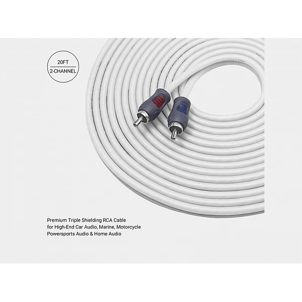 Recoil Marine OFC RCA Cinch Cable 2-Channel 610cm