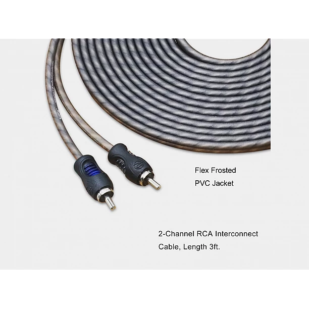 Recoil Echo OFC RCA Cinch Cable 2 Channel 90cm
