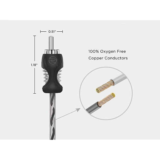 Recoil Echo OFC RCA Cinch Cable 4 Channel 270cm