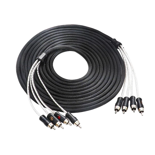 Recoil Premium OFC RCA Cinch Cable 4 Channel 510cm