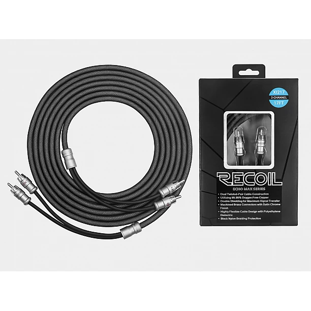 Recoil Echo Max Premium OFC RCA Cinch Cable 2 Channel 510cm