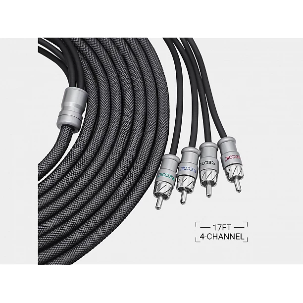 Recoil Echo Max Premium OFC RCA Cinch Cable 4 Channel 510cm