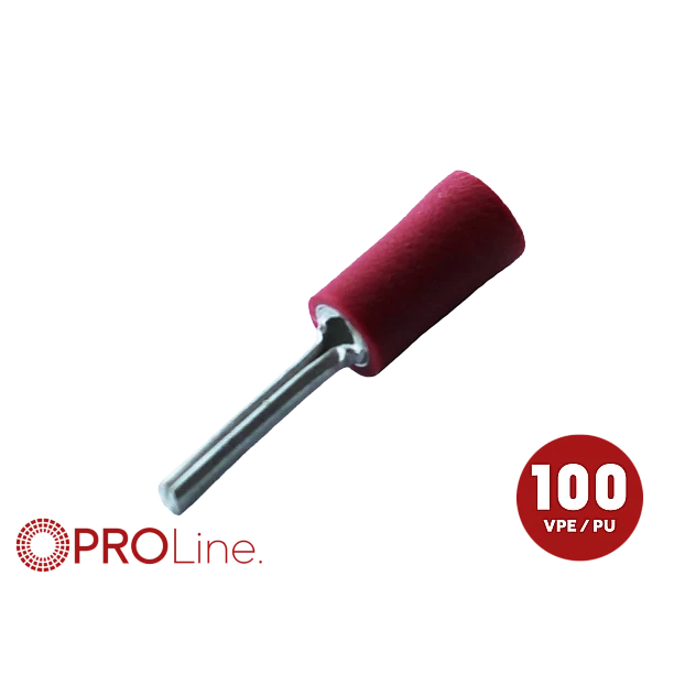Kabelschoen 0.5x1.5 rood (100stuks) ACV PROLine