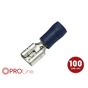 Vlakstekker Blauw 1.5 - 2.5mm² / Breedte 4.8mm (100 stuks) ACV PROLine