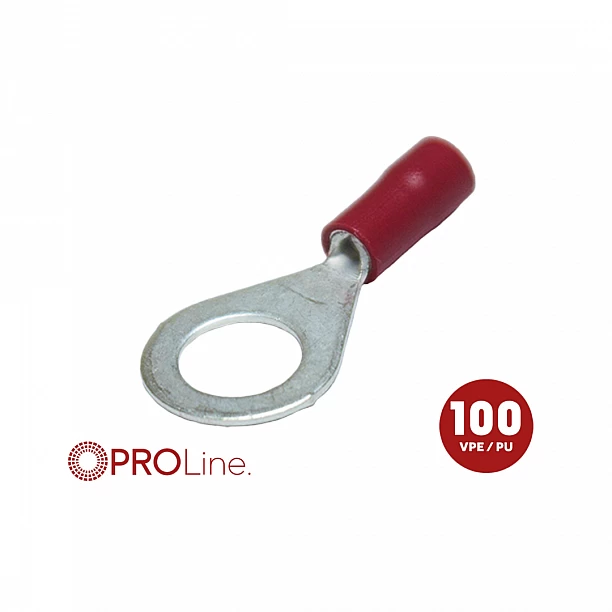 Kabeloog 0,5x1,5 rood M8 (100stuks) ACV PROLine