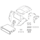 2-DIN Paneel met vak Ford Transit 2014-2019 2-DIN Paneel met vak Ford Transit 2014-2019