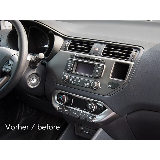 2-DIN Paneel Kia Rio 2011-2015 Kleur: Antraciet 2-DIN Paneel Kia Rio 2011-2015 Kleur: Antraciet