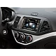 2-DIN Paneel Kia Picanto (TA) 2011-2017  Kleur: Zwart