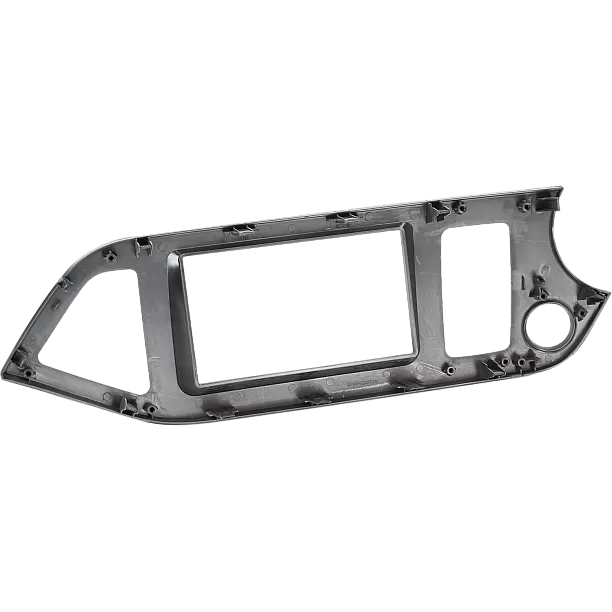 2-DIN Paneel Kia Picanto (TA) 2011-2017  Kleur: Zwart