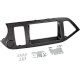 2-DIN Paneel Kia Picanto (TA) 2011-2017  Kleur: Zwart