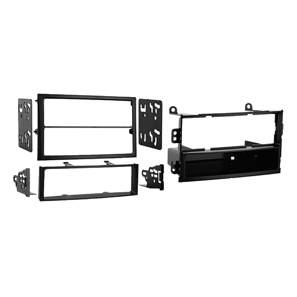 2-DIN Paneel Nissan 350Z (Z33) 2003-2005 - Kleur: zwart