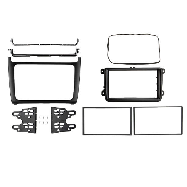 2-DIN frame Volkswagen Polo 2014-2017 Zwart