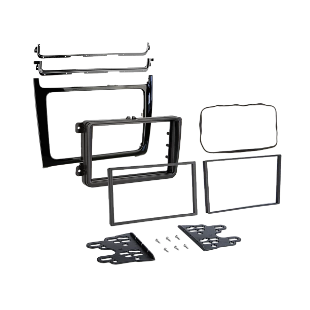 2-DIN frame Volkswagen Polo 2014-2017 Piano Zwart